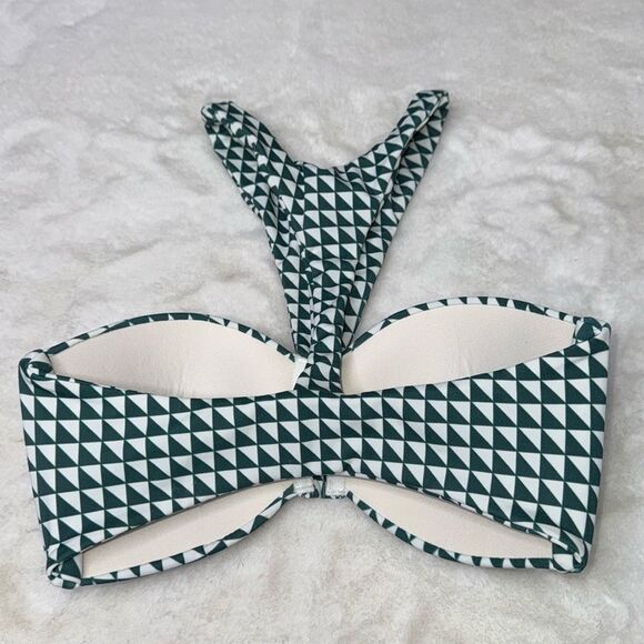 MIKOH Padded Bandeau High Neck Bikini Top Size Small - Picture 5 of 6